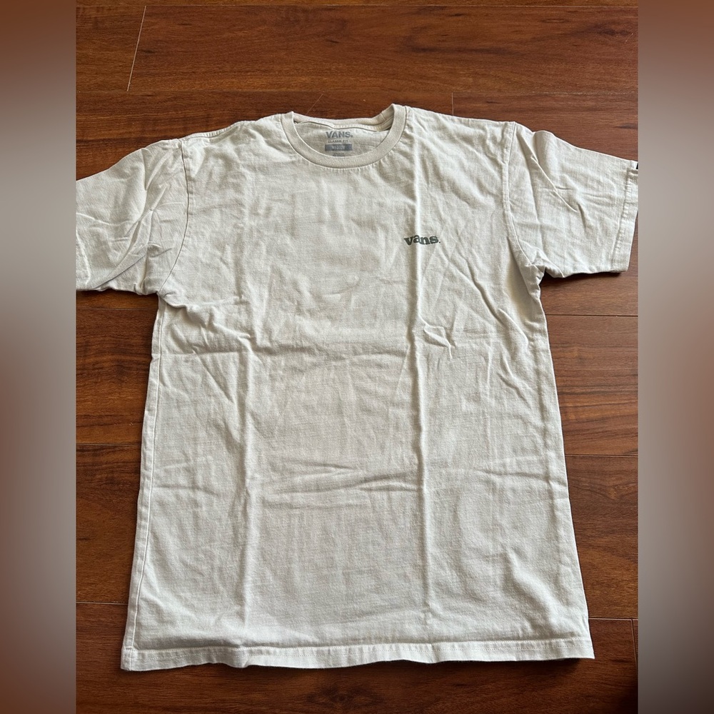 Men’s Vans Tshirt - Mallard graphic. Tan colored. Size M.